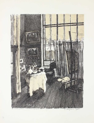 Гагарина Лидия Ивановна. В мастерской